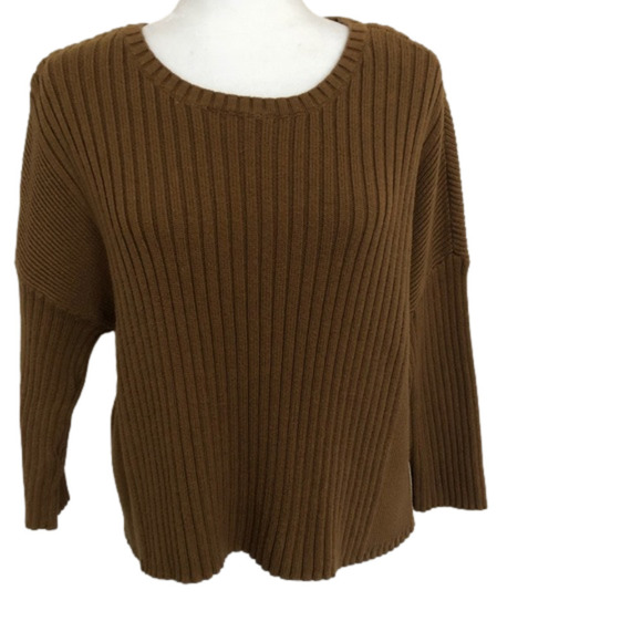 CAbi Sweaters - Cabi Luna Pullover Sweater Boxy Brown